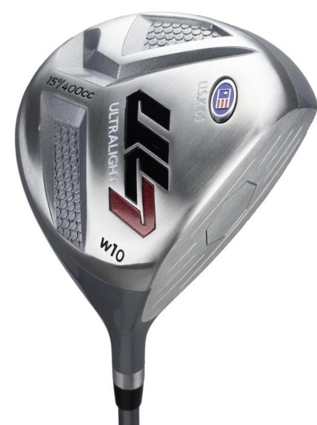U.S. Kids Golf UL7-60 (152cm) W10 5-Club junior set da golf + stand bag, argento/blu navy/bianco