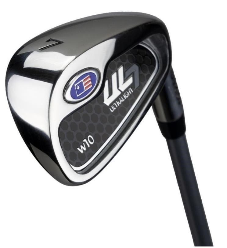 U.S. Kids Golf UL7-60 (152cm) W10 5-Club junior set da golf + stand bag, argento/blu navy/bianco