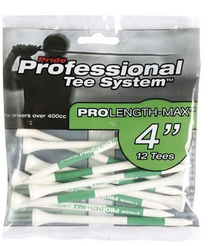 Pride Professional Tee System Prolength Max Green tee in legno 101mm (4"), 12 pezzi