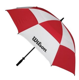 Wilson Double Canopy ombrello 62", bianco/rosso