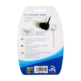 Longridge Extra Long Plastic Tee 75mm (10 pezzi)