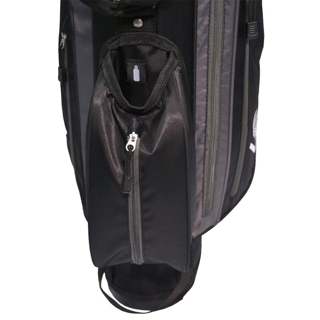 Longridge 6" Weekend stand bag, nero/argento
