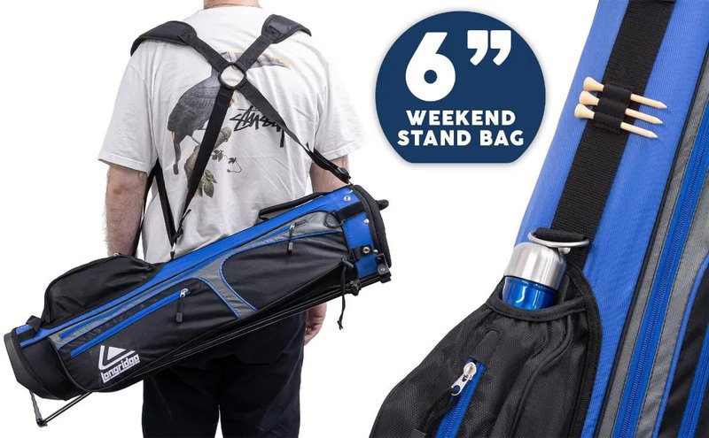 Longridge 6" Weekend stand bag, blu navy/nero