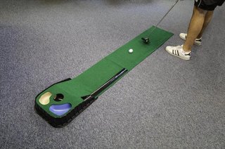Longridge Putt N Hazzard Tappeto da Putting 35x200cm
