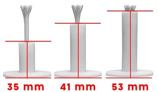 Longridge Rubber Driving Range Tees (3pcs, S, M, L) tee