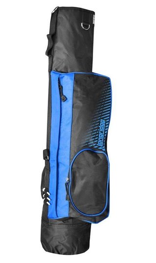 Longridge 5" pencil bag, nero/blu