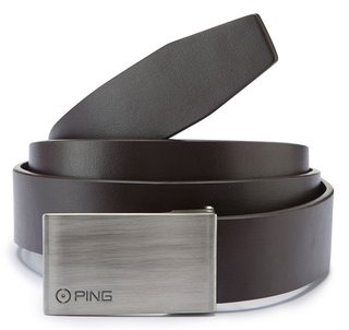 PING Hughes Leather cintura da golf da uomo, marrone