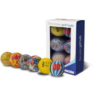Longridge Decades palline da golf, mix di colori