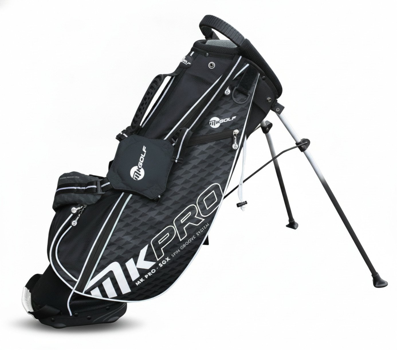 MKids Pro Junior Black 65" (165cm/12-14Y) junior stand bag, nero