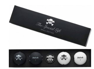 Volvik VIVID SKULL Edition palline da golf, mix di colori