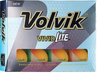Volvik VIVID Lite palline da golf, arancioni