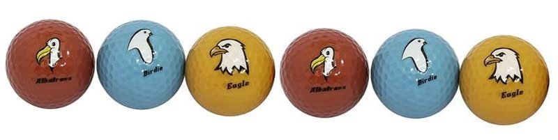 Longridge Under Par palline da golf, mix di colori