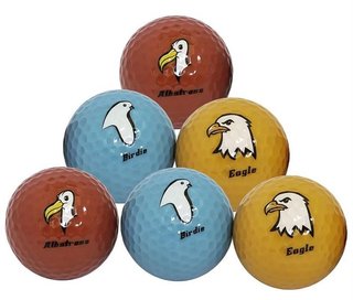 Longridge Under Par palline da golf, mix di colori