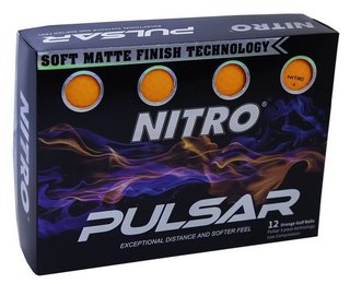 Nitro Pulsar palline da golf, arancioni