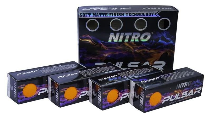 Nitro Pulsar palline da golf, arancioni