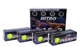 Nitro Pulsar palline da golf (12 palline), lime