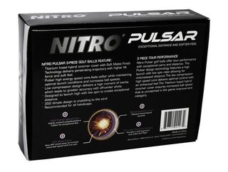 Nitro Pulsar palline da golf (12 palline), lime