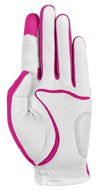 Zoom Zoom Weather guanto da golf junior, bianco/fucsia