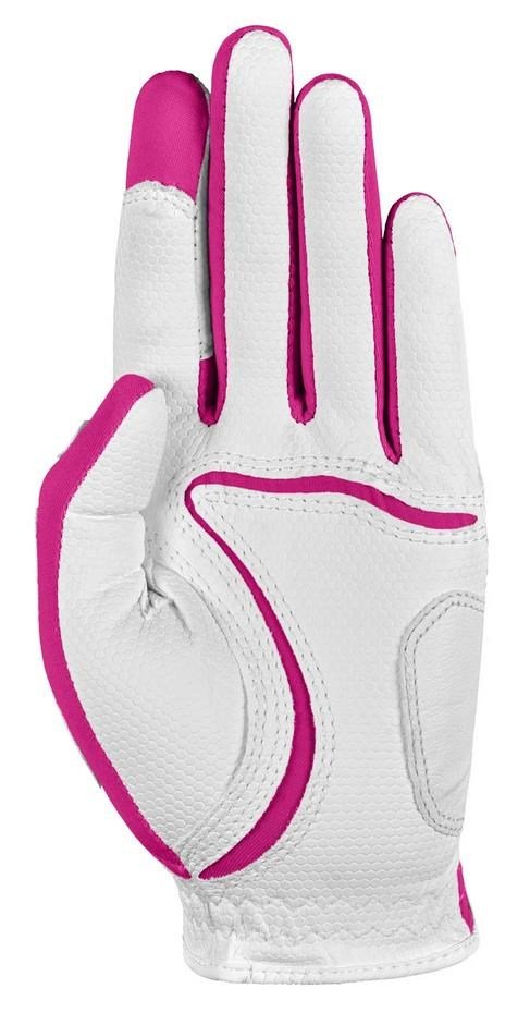 Zoom Zoom Weather guanto da golf junior, bianco/fucsia