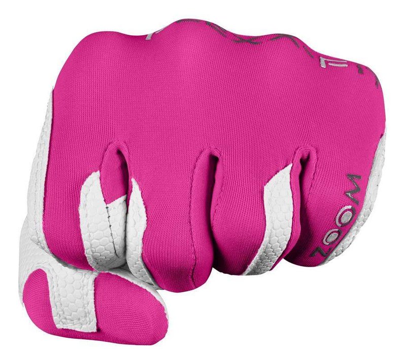 Zoom Zoom Weather guanto da golf junior, bianco/fucsia