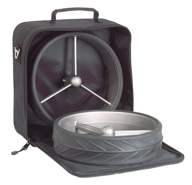 JuCad Wheel Bag 34x34cm, nero