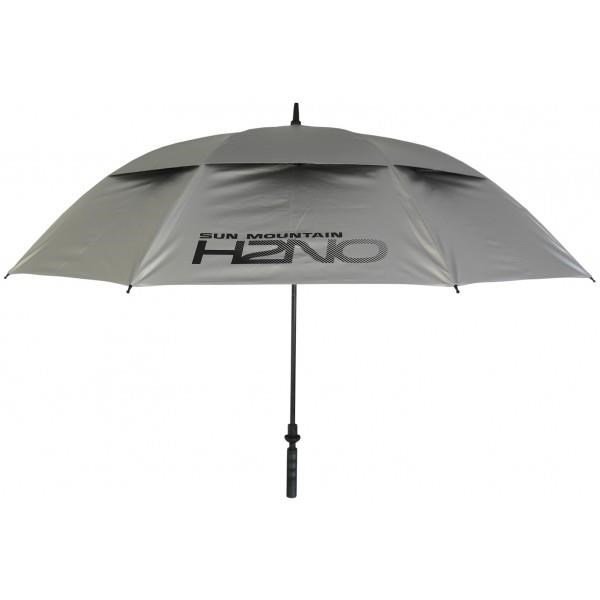 Sun Mountain H2NO UV 30SPF Dual Canopy ombrello automatico a doppia cupola, argento