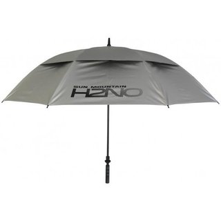 Sun Mountain H2NO UV 30SPF Dual Canopy ombrello automatico a doppia cupola, argento