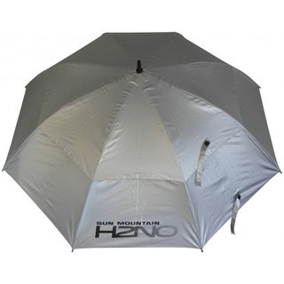 Sun Mountain H2NO UV 30SPF Dual Canopy ombrello automatico a doppia cupola, argento