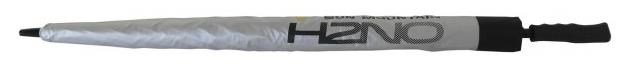 Sun Mountain H2NO UV 30SPF Dual Canopy ombrello automatico a doppia cupola, argento