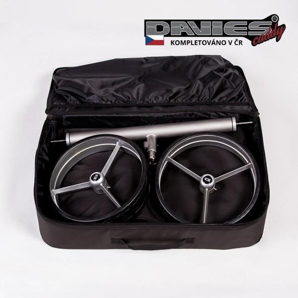 Davies Caddy Premium borsa da viaggio (con tasca per batteria), nera