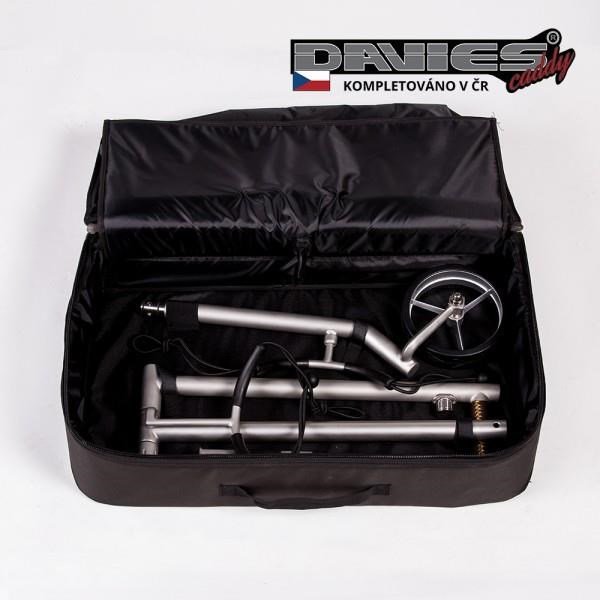 Davies Caddy Premium borsa da viaggio (con tasca per batteria), nera