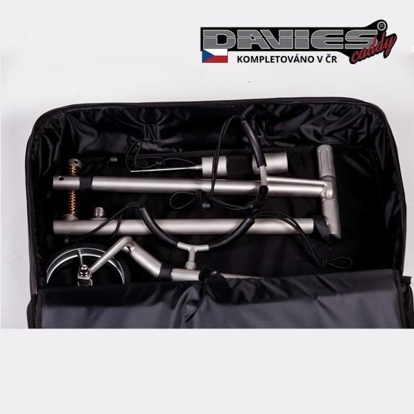 Davies Caddy Premium borsa da viaggio (con tasca per batteria), nera