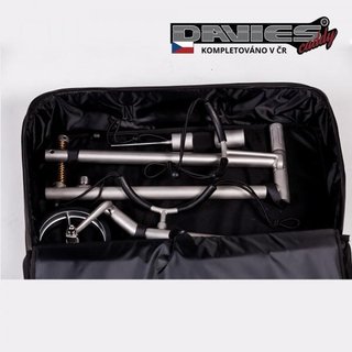 Davies Caddy Premium borsa da viaggio (con tasca per batteria), nera