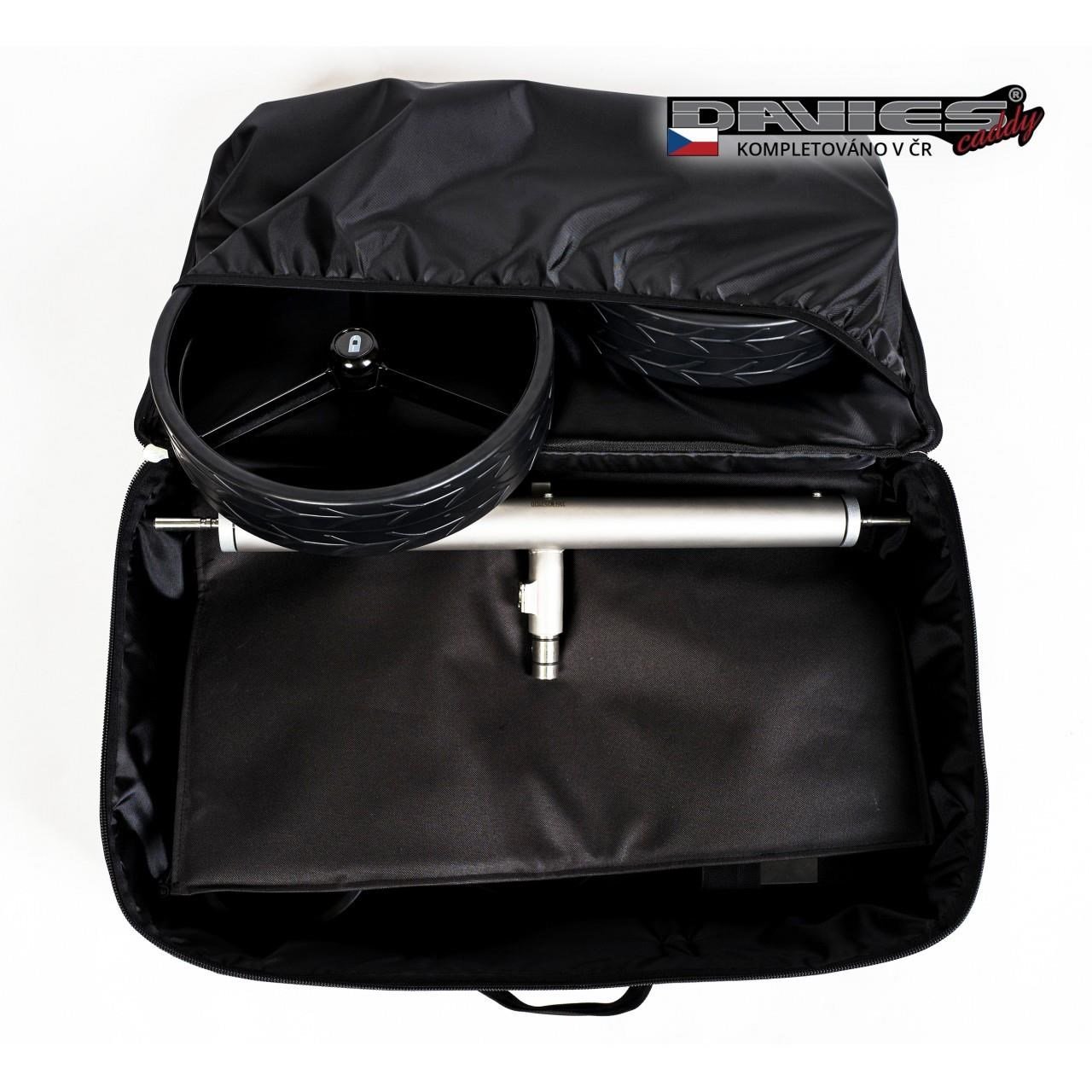 Davies Caddy Premium borsa da viaggio (con tasca per batteria), nera