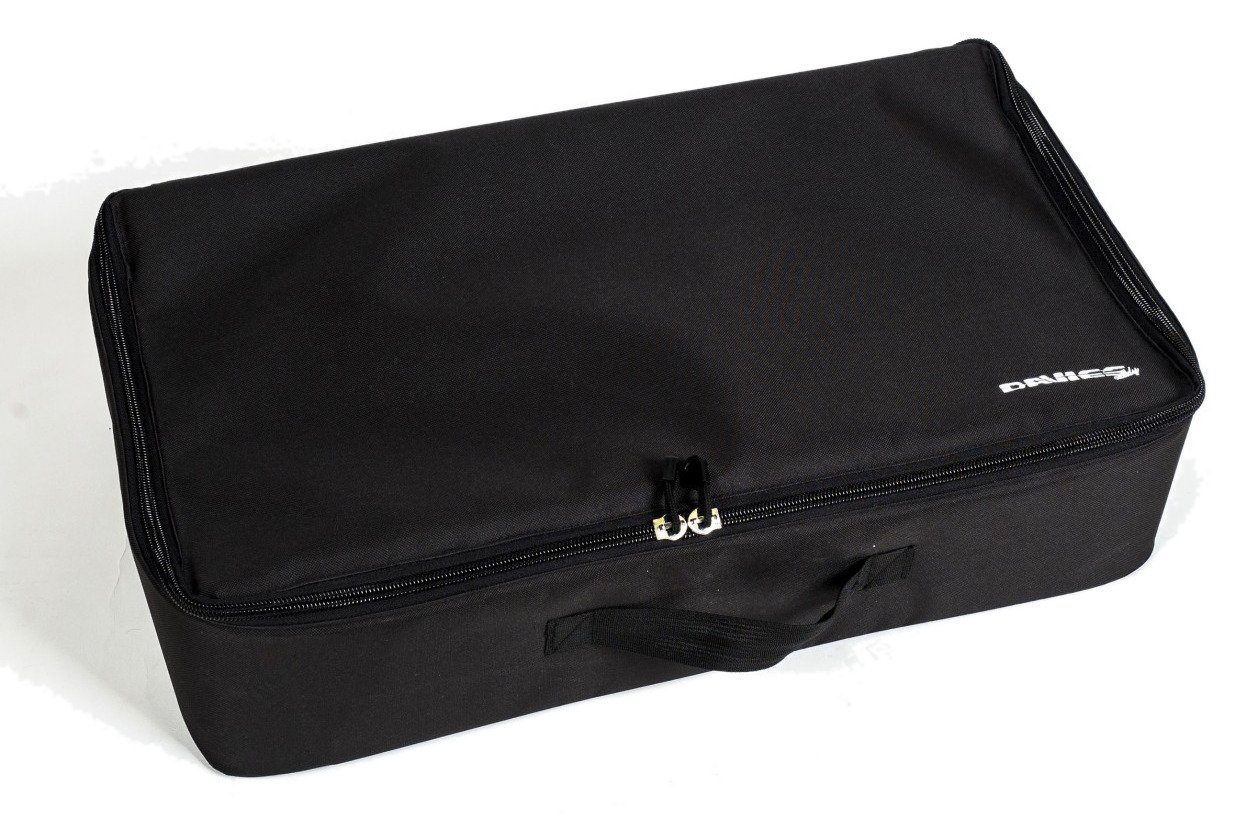 Davies Caddy Premium borsa da viaggio (con tasca per batteria), nera