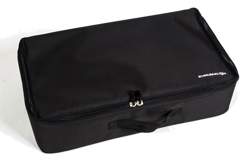 Davies Caddy Premium borsa da viaggio (con tasca per batteria), nera
