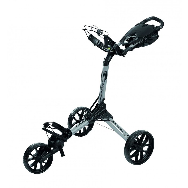 Bag Boy Nitron Auto-Open carrello manuale, argento/nero