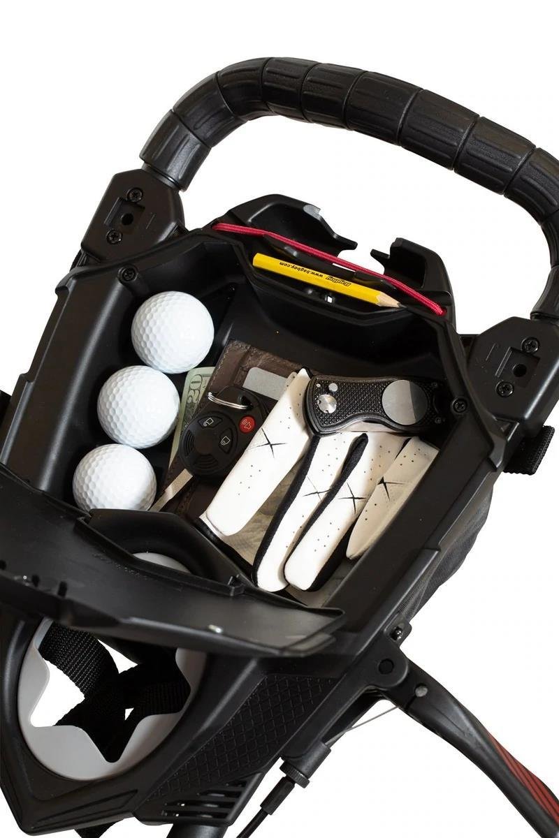 Bag Boy Nitron Auto-Open carrello manuale, argento/nero