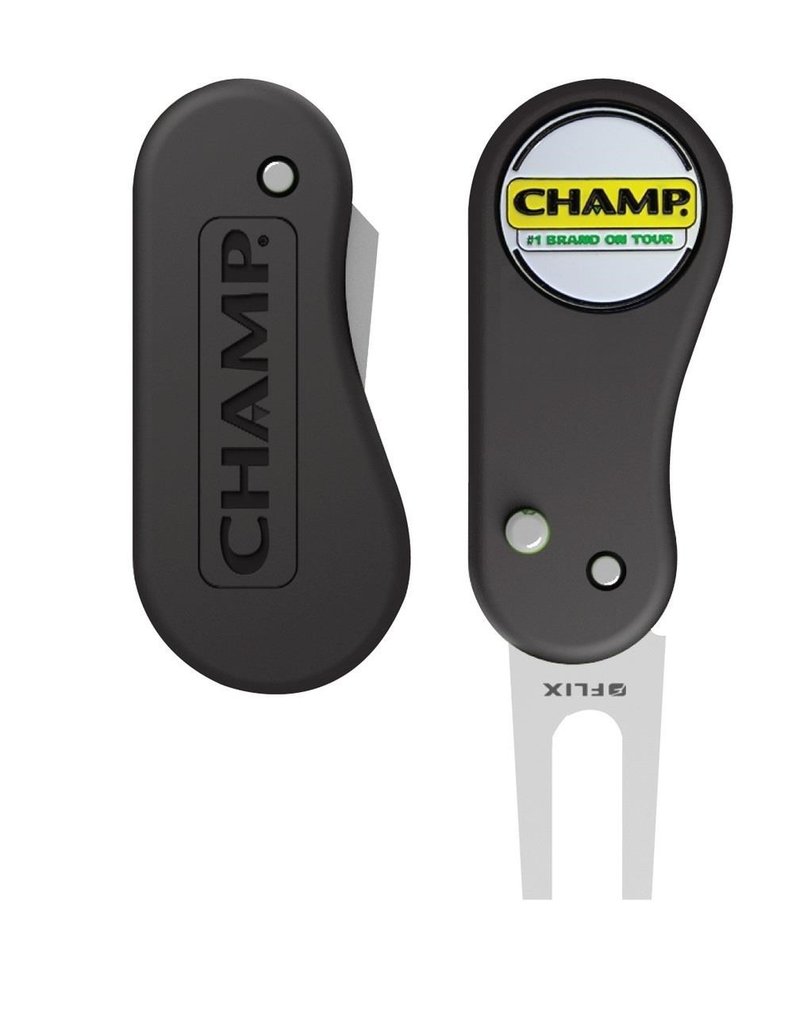 Champ FLIX Lite Divot Repair Tool, nero