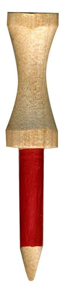 Pride Professional Tee System Step Tees Red tee in legno 53mm (2 1/8"), 50 pezzi