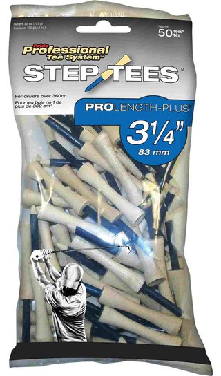 Pride Professional Tee System Pride Prolength Tees tee in legno blu 3 1/4" (83mm), confezione da 50