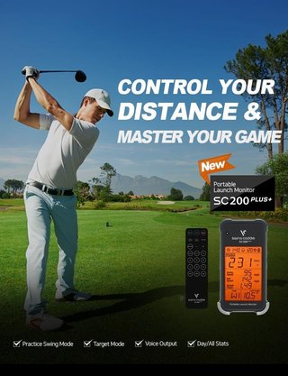 Voice Caddie Swing Caddie Launch Monitor SC200+ nero