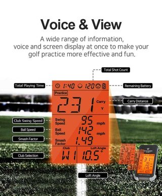 Voice Caddie Swing Caddie Launch Monitor SC200+ nero