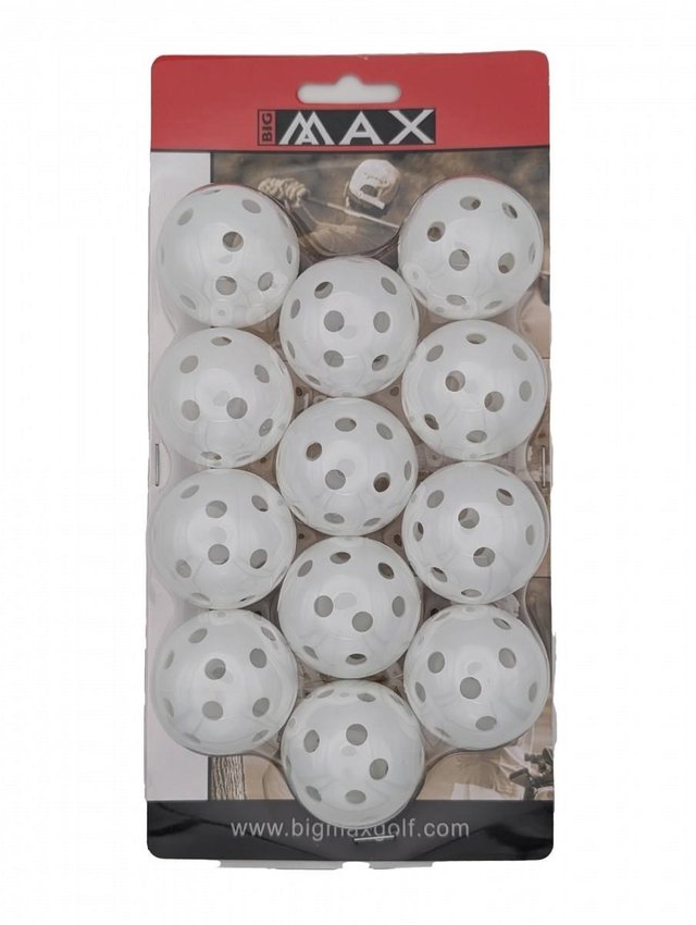 Palline da allenamento bianche in plastica forata