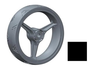 Big Max Pezzo di Ricambio - Ruota Anteriore per Blade Quattro, nero