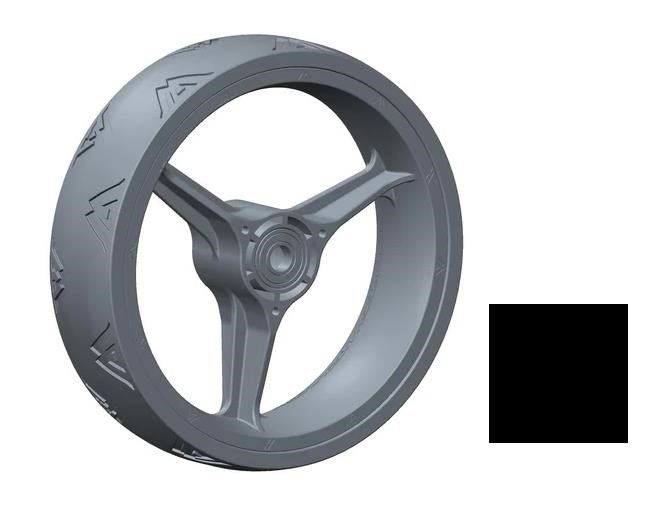 Big Max Pezzo di Ricambio - Ruota Anteriore per Blade Quattro, nero