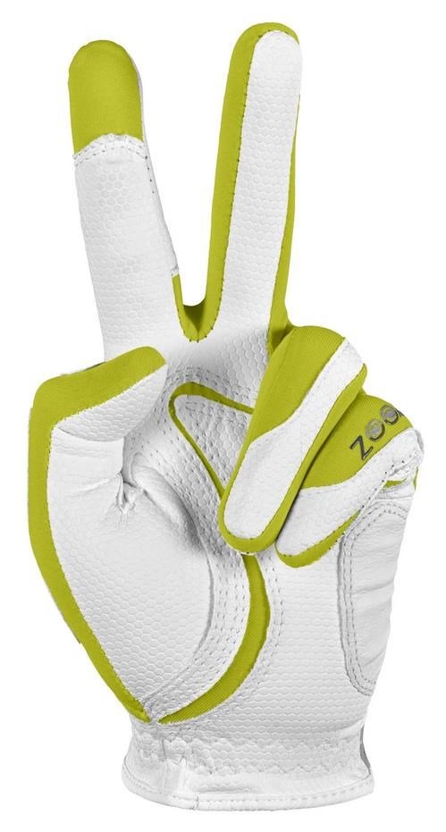Zoom Zoom Weather guanto da golf uomo, bianco/lime