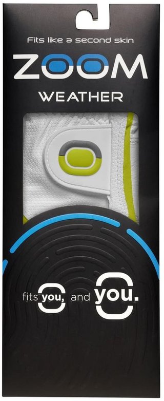 Zoom Zoom Weather guanto da golf uomo, bianco/lime