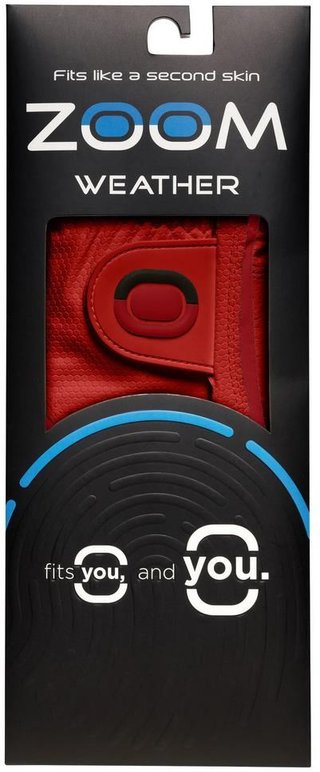 Zoom Zoom Weather guanto da golf uomo, rosso