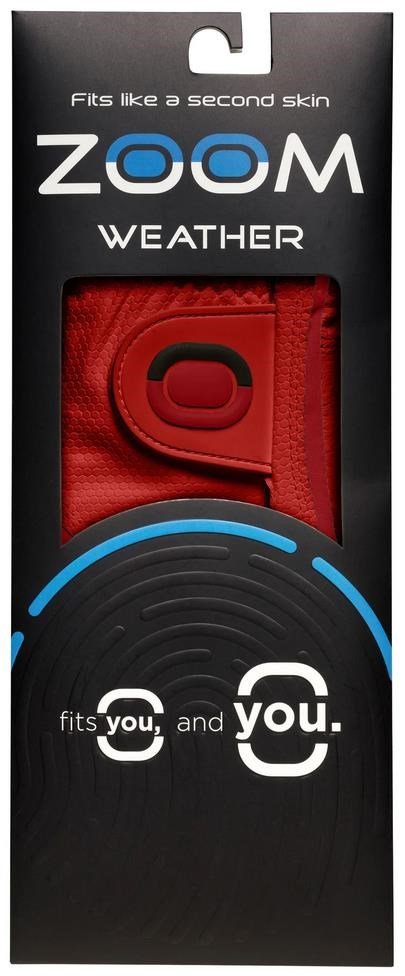 Zoom Zoom Weather guanto da golf donna, rosso